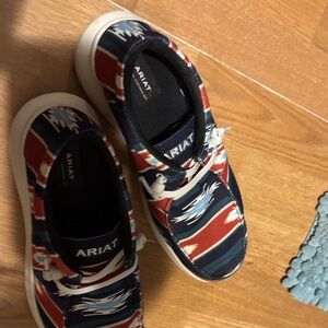 Ariat men’s  slip  on Red and Blue